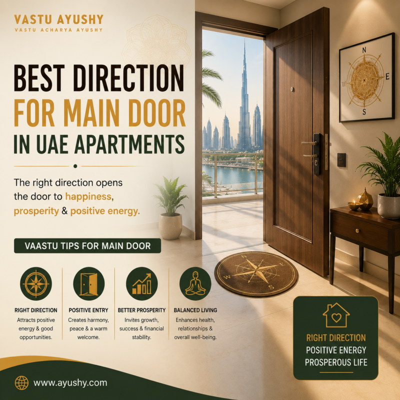 Best Direction for Main Door in UAE Apartments